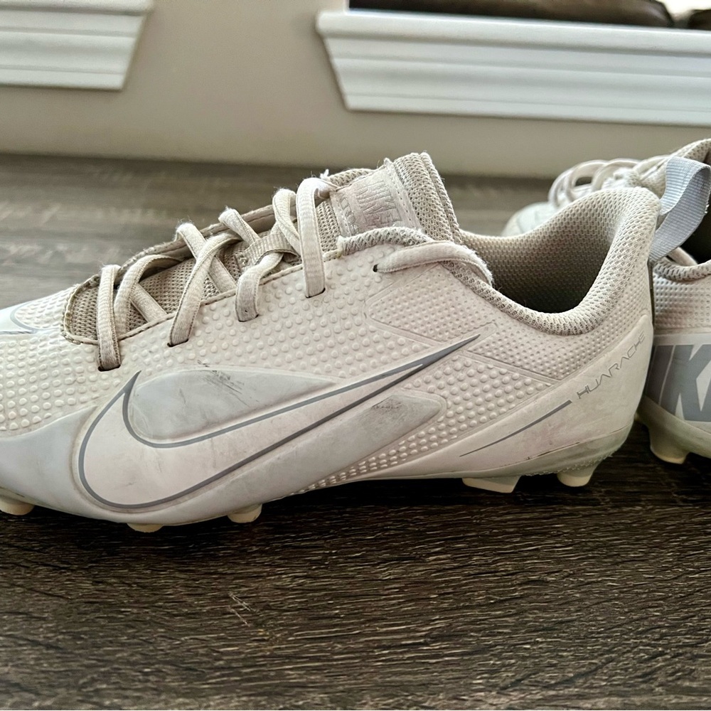Nike Huarache Youth Lacrosse Cleats White Size 5Y • Fast Sale • Great Condition​ - Picture 5 of 7